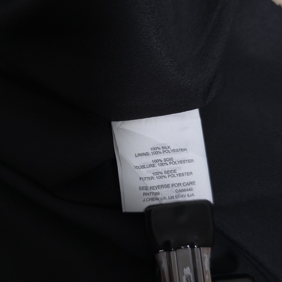 J. Crew Houndstooth 100% Silk Dress Flounce, Ruffled Hem Size 2 - Picture 10 of 11